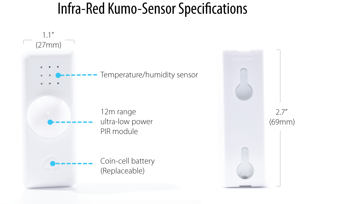 PIR KumoSensor Specs